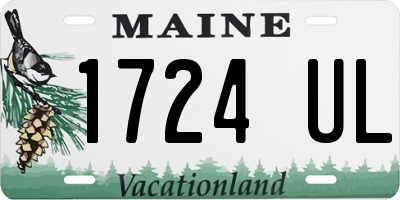 ME license plate 1724UL