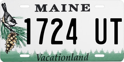 ME license plate 1724UT