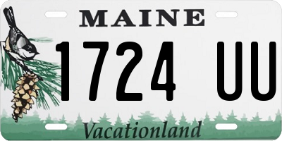 ME license plate 1724UU