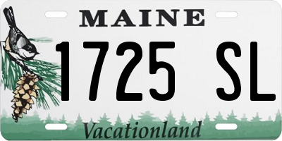 ME license plate 1725SL