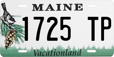 ME license plate 1725TP