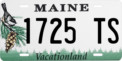 ME license plate 1725TS