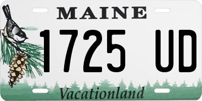 ME license plate 1725UD