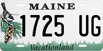 ME license plate 1725UG
