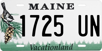 ME license plate 1725UN