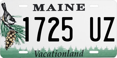 ME license plate 1725UZ