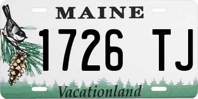 ME license plate 1726TJ