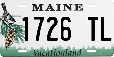 ME license plate 1726TL