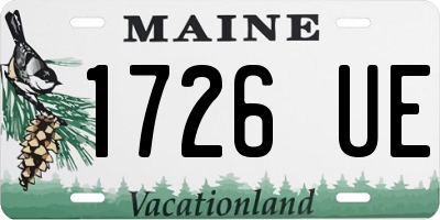 ME license plate 1726UE