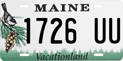 ME license plate 1726UU