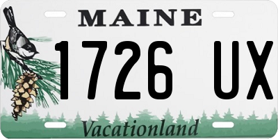 ME license plate 1726UX