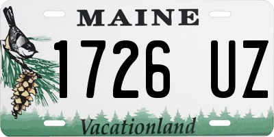 ME license plate 1726UZ