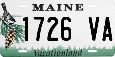 ME license plate 1726VA