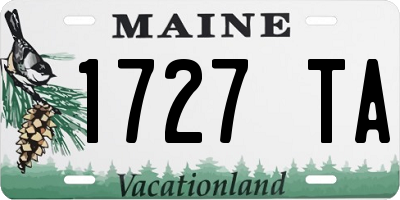 ME license plate 1727TA