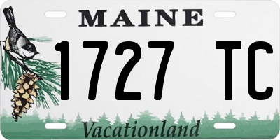 ME license plate 1727TC