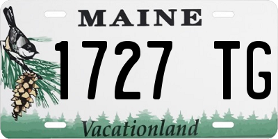 ME license plate 1727TG
