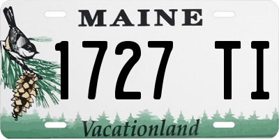 ME license plate 1727TI