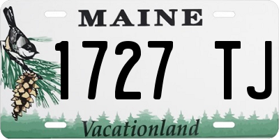 ME license plate 1727TJ