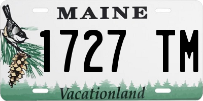 ME license plate 1727TM