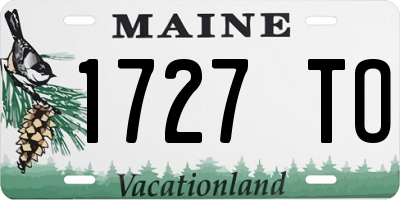 ME license plate 1727TO