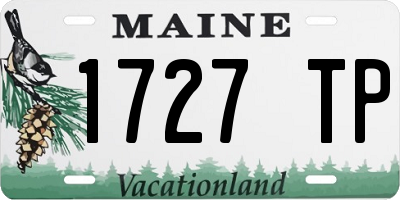 ME license plate 1727TP
