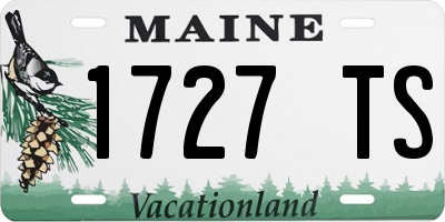 ME license plate 1727TS