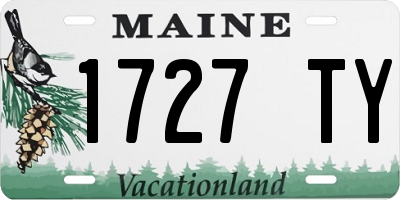 ME license plate 1727TY
