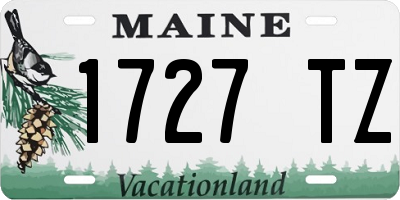 ME license plate 1727TZ