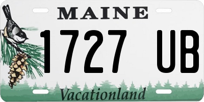 ME license plate 1727UB