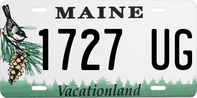 ME license plate 1727UG