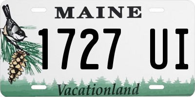 ME license plate 1727UI