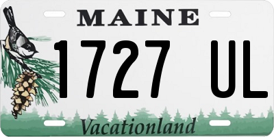 ME license plate 1727UL