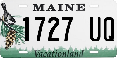 ME license plate 1727UQ