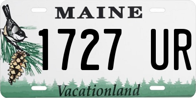 ME license plate 1727UR