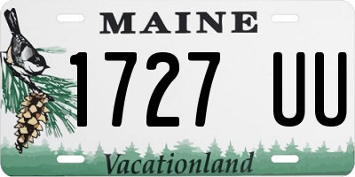 ME license plate 1727UU
