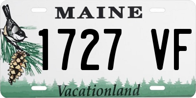 ME license plate 1727VF