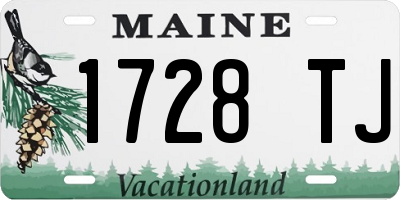 ME license plate 1728TJ