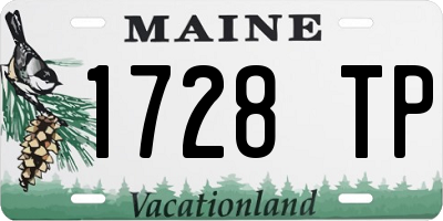 ME license plate 1728TP