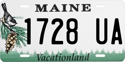 ME license plate 1728UA