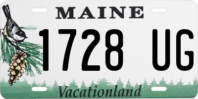 ME license plate 1728UG