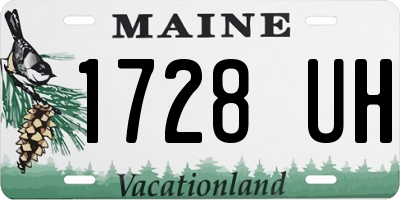 ME license plate 1728UH