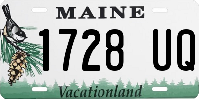 ME license plate 1728UQ