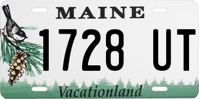 ME license plate 1728UT