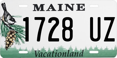 ME license plate 1728UZ