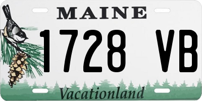 ME license plate 1728VB