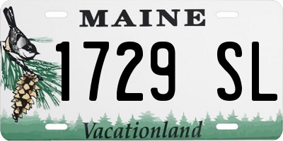 ME license plate 1729SL