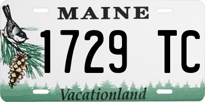 ME license plate 1729TC