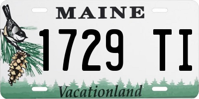 ME license plate 1729TI