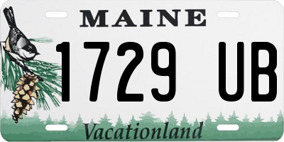 ME license plate 1729UB