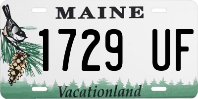 ME license plate 1729UF